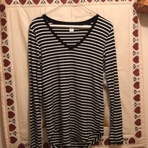 Striped long sleeve shirt